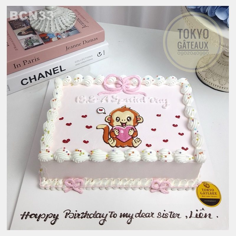 Bánh sinh nhật Khỉ Con