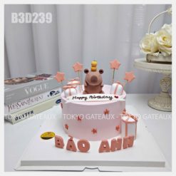 Bánh sinh nhật Capybara ngôi sao