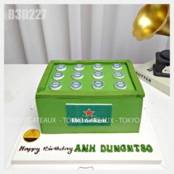 Bánh sinh nhật két bia Heineken