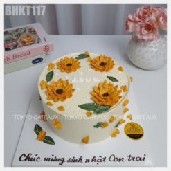 Hoa hướng dương kem tươi