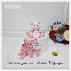 Bánh sinh nhật Mèo Hồng