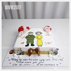 Bánh kỉ niệm Bố Mẹ bên nhau