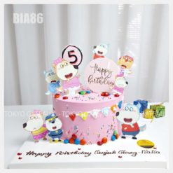 Bánh sinh nhật Gia Đình Wolfoo