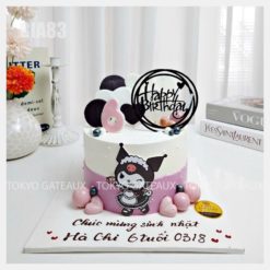 Bánh sinh nhật Kuromi Trái Tim