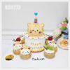 Bánh sinh nhật + su Mèo Vàng 3D