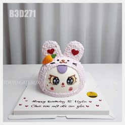 Bánh sinh nhật Baby Three Thỏ Hồng