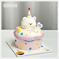 Bánh sinh nhật Gấu Hồng Kem