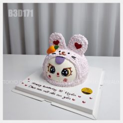 Bánh sinh nhật Baby Three Thỏ Hồng