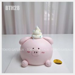 Bánh sinh nhật Heo Hồng Mũ Kem