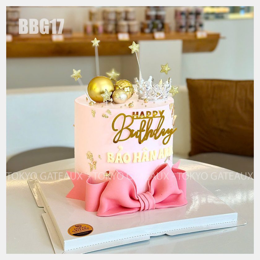 Bánh sinh nhật Nơ Hồng