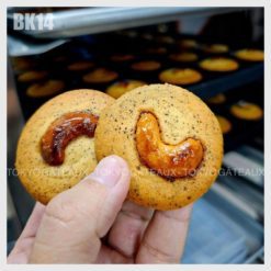 BK14 - Cookie hồng trà hạt điều caramel